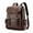 Brown, variant on Leather Backpack for Men Adjustable Straps Leather Laptop Backpack Expansive Storage Fully Adjustable Straps Leather Travel Backpack Style2 Khaki