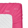 thumbnail image 4 of Clara Clark 1800 Microfiber Collection 18" - 21" Extra Deep Pocket Fitted Sheet, Twin Size, Magenta, 4 of 8