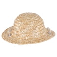 thumbnail image 1 of 1pc Adjustable Exquisite Pet Straw Hat Cat Sunshade Straw Hat (Random Color), 1 of 7