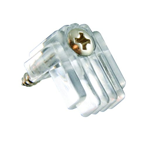 Ultra Hardware 6 Pack of Crystal Clear Ribbed Mirror Clips