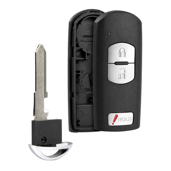 Remote Key Fob Shell Case Replacement for 2013-2020 Mazda 3 Hatchback CX3 CX5 CX9 (WAZSKE13D01, WAZX1T768SKE11A03)