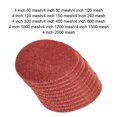 thumbnail image 4 of 10pcs Polissage Outils de Meulage 100mm Rond Polissage Papier de Verre Rond Polissage Papier de Verre Rouge pour Métal, 4 of 8