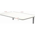 thumbnail image 4 of White Wall-Mounted Foldable Table - 28.3" x 17.7" Space-Saving Desk for Kitchen, Balcony, or Office, 4 of 4