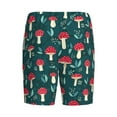 thumbnail image 2 of Haiem Amanita Mushroom Men's Pajama Short with Soft Woven Cotton Elastic Waistband Sleep Short-Small, 2 of 9