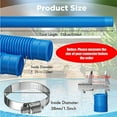thumbnail image 3 of Fnochy 1.25'' Pool Hose, Swimming Pool Pump Replacement Hoses include Hose Clamps, Blue Plastic Filter Sucion Hose Pools 5 Foot(59'') Long for Above Ground Pool - 2pcs, 3 of 6