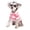Pink, variant on Dog Shirt Polo Shirt Striped Collar Puppy Clothes Sping Summer Button up Pet Clothes for Small Medium Dogs for Boy Girl Pet