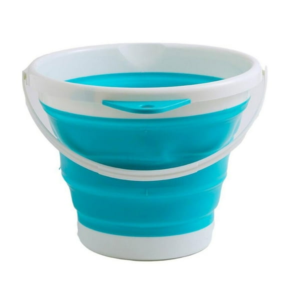Folding Bucket Portable Silicone Outdoor Round Space Saving Folding Bucket