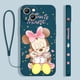 thumbnail image 1 of Funda de teléfono de Mickey y Minnie rosa para Apple iPhone 14, 13, 12 Mini, 11 Pro, XS, MAX, XR, X, 8, 7, 6S, SE Plus Fivean unisex, 1 of 2