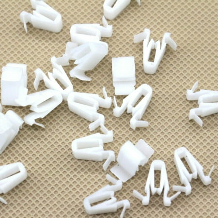 

White Retainer Clips 12.4mm (1/2\ ) Accessories Plastic Replacement Durable