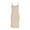Beige, variant on Basic Bodycon Dresses for Women Adjustable Spaghetti Strap Solid Color Under Dress Camisole Nightgown