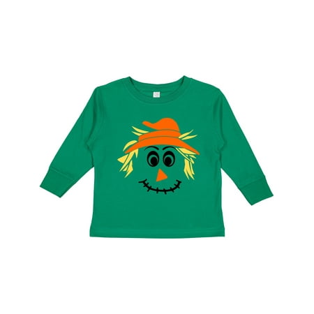 

Inktastic Halloween Scarecrow Male Face Boys or Girls Long Sleeve Toddler T-Shirt