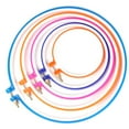 thumbnail image 1 of ziyahi 1pc Plastic Embroidery Hoop Sugar Color Embroidery Hoops Plastic Circle Cross Stitch Ring Tools Color Random, 1 of 8
