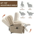 thumbnail image 4 of Power Lift Recliner Chair for Elderly,Massage Recliner Chair with 8-Point Vibration Massage and Lumbar Heating,Beige, 4 of 10