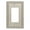 Brushed Nickel, variant on Franklin Brass W35060-PW-C Classic Beaded Single Decorator Wall Plates, White