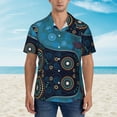 thumbnail image 4 of Daiia Bohemian Turtle Hawaiian Shirt for Men Gentle Cotton Regular Short Sleeve Casual-XX-Large, 4 of 9