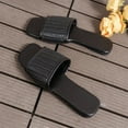 thumbnail image 4 of Womens Dress Sandals, Xunlbb Large Size With Flat Flip-flops Women Light Wear Sandals(Black,Size:41), 4 of 7