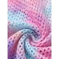 thumbnail image 3 of HWJAD 3-7 Years Toddler Girls Tie Dye Crochet Cover Up Dress Sleeveless Hollow Out Beach Dress for Kids Summer Beach Swimwear, 3 of 7