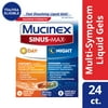 Mucinex Sinus-Max Day & Night Multi-Symptom Sinus Relief Medicine, 24 Liquid Gels, Combo Pack,