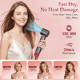 thumbnail image 3 of ILAVYO Blow Dryer Brush 5 in 1 Hot Air Hair Dryer Brush with Auto Air Curler, Detachable Ionic Styler, Volumizer for Drying, Curling, Straightening and Volumizing, 3 of 7