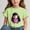 Green, variant on Frwgonr T-Shirts for Teen Girls Short Sleeve Girls Casual Shirts Graphic Tops Back of School Clothes Black, Size 3-15 Years