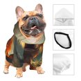 thumbnail image 3 of Fotbe Maple Leaf Meditating Chihuahua Sudadera con Estampado para Perros Pequeños – Suéter con Capucha para Mascotas, Tela Suave de Forro Polar con Bolsillo-X-Large, 3 of 7