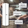 thumbnail image 6 of MMBM Hand Stretch Wrap White 15" x 1500' 8 Rolls 80 Gauge Opaque Plastic Film for Wrapping and Packing, 6 of 7
