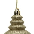 thumbnail image 2 of Vickerman 7" Champagne 4-Finish Finial Ornament, 8 per Box, 2 of 2