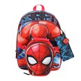 thumbnail image 2 of Marvel Spider-Man Comic Strip Pattern Kids 16" Backpack and Lunch Bag 5 Piece Set, 2 of 7