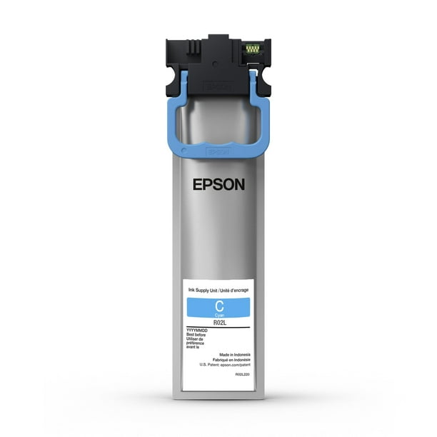 Paquete de tinta Epson R02L DuraBrite Ultra, capacidad estándar, color cian