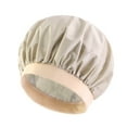 thumbnail image 5 of 4 Pieces Reusable Shower Cap for Women, Large Waterproof Shower Bonnet Washable Elastic Band Bath Hair Hat for Long Hair, Braids, 5 of 5