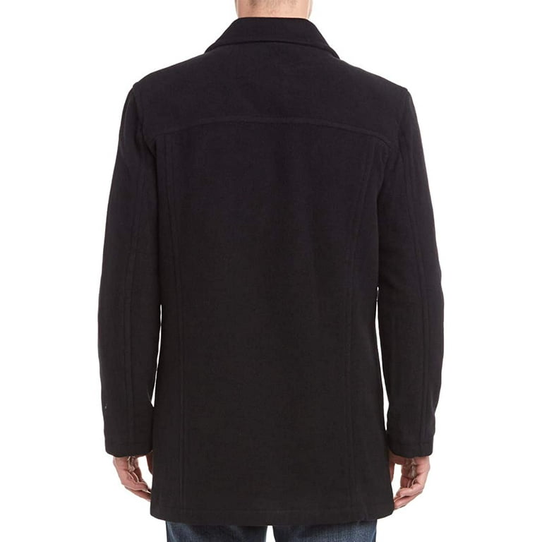 Cole Haan Signature Mens Wool Plush Car Coat Medium Charcoal Walmart
