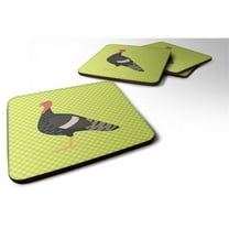 Carolines Treasures BB7813FC Marragansett Turkey Green Foam Coaster, Set of 4