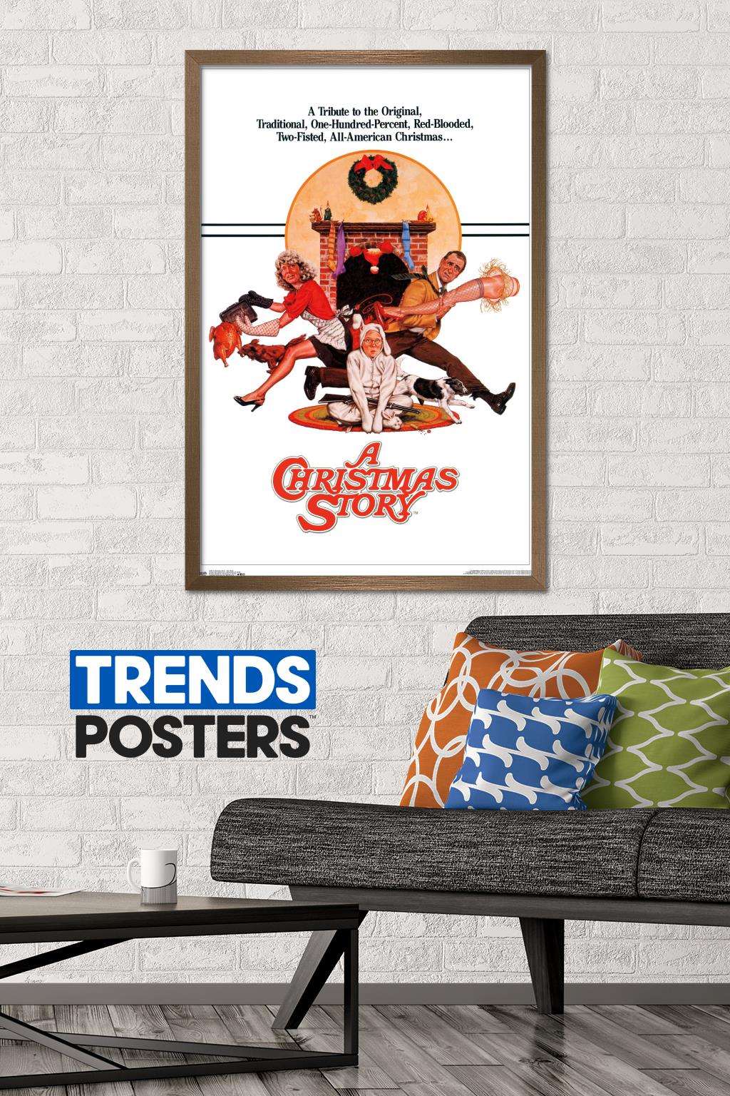 A Christmas Story - One Sheet Wall Poster, 22.375" x 34", Framed