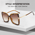 thumbnail image 6 of Ginsiom Trendy Oversized Square Sunglasses for Women Cat Eye Butterfly Womens Sun Glasses, 6 of 6