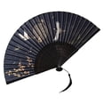 thumbnail image 3 of Abanico plegable estilo chino, abanico de mano tradicional, abanico plegable vintage con borlas, 3 of 7