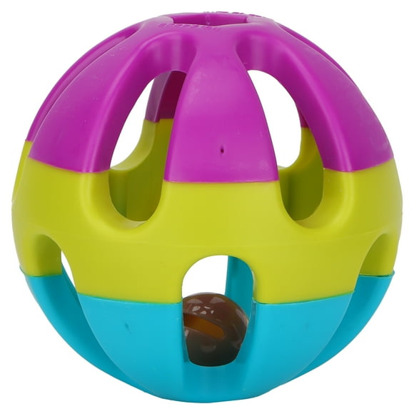 Sonajero interactivo de plástico no tóxico para gatos, pelota para atrapar con cascabel, suministros para mascotas