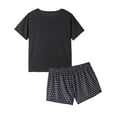 thumbnail image 2 of MyFav Women's Cute Cartoon Print Tee and Shorts Pajama Set,S, 2 of 4