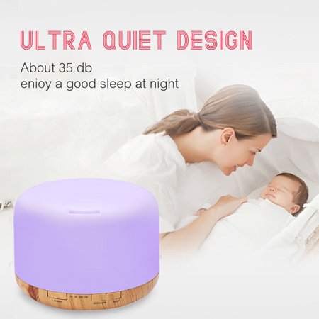 

Essential Oil Diffuser Remote Control Humidifier Aromatherapy Diffuser with 7 Color Changing LED Lights US
