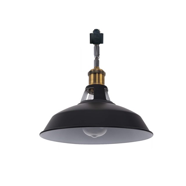 FSLiving Industrial Vintage Adjusted Angle H-Type Track Head Lighting E26 Base Black Metal Ceiling Light Track Light Fixture for Loft Mirror Front Office Kitchen Bulb and Track Not Included - 1 Pack