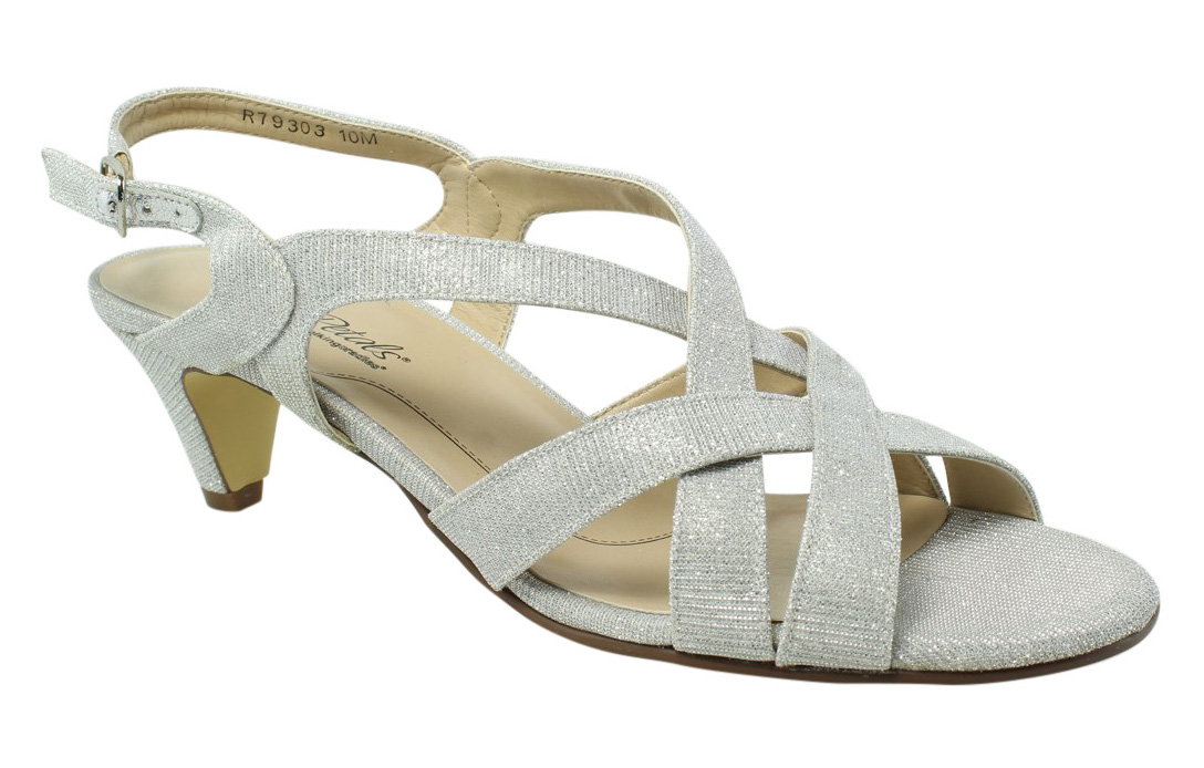 silver sandals size 10