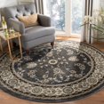 thumbnail image 5 of SAFAVIEH Lyndhurst Janel Traditional Bordered Area Rug, Light Beige/Anthracite, 6' x 9', 5 of 5