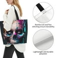 thumbnail image 2 of Yiaed Modern Abstract Colorful Skull B Print Handbag for Women Tote Purse Shoulder Bag Large Fashion Hobo Purse Handbag Shopping Tote, 2 of 5