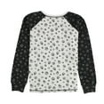 thumbnail image 2 of P.J. Salvage Womens Skulls, Peace, And Hearts Pajama Sweater, Off-White, Small, 2 of 2