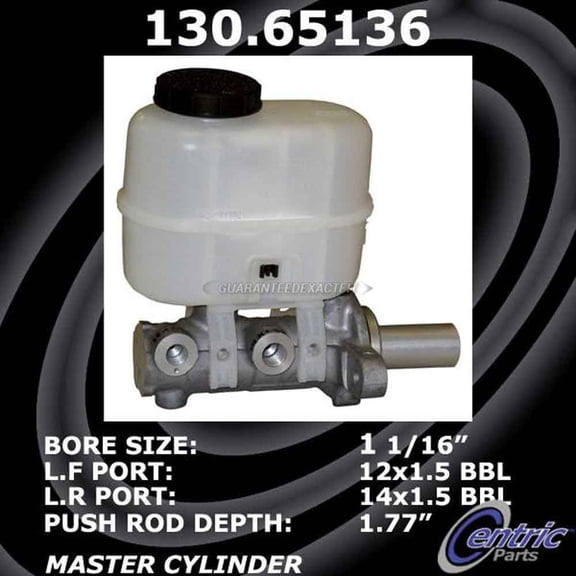 Centric 130.65136 Premium Brake Master Cylinder Fits select: 2010-2011 FORD RANGER