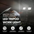 thumbnail image 2 of Master Electrician 10,000 Lumens LED Tripod Work Light with 6 Foot Cord, 2 of 6