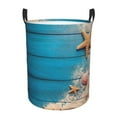 thumbnail image 2 of Goofa Shells and Starfish Printed Circular Hamper,Laundry Basket with Handles,Storage Baskets Foldable,Large Capacity Laundry Hamper-Medium, 2 of 8