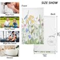 thumbnail image 2 of Dreamtimes Colorful Herbs and Flowers Print Pure Cotton Hand Towels for Bath Decorative Guest Towels Fingertip Towels for Bathroom Spa Gym, 2-Piece, 16 x 28 inches, 2 of 7