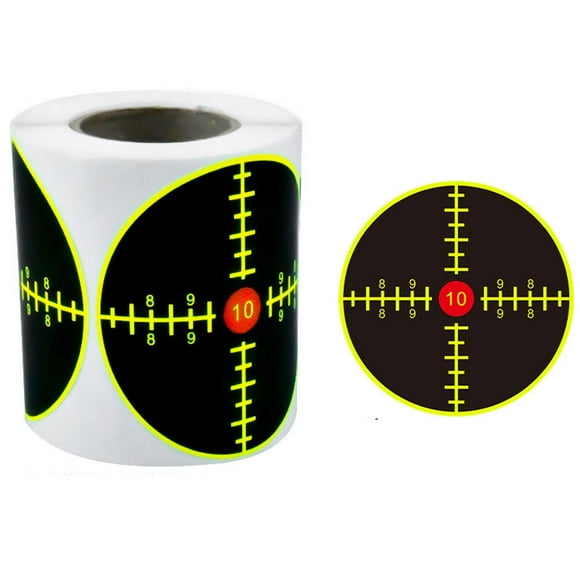 Reactive 3 Inch Splatter Shooting Targets, Self-Adhesive Color Changing Stickers for Rifle Pistol Airsoft Practice & Training, High Visibility