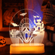 thumbnail image 1 of Lámpara de escritorio de luces nocturnas de ilusión 3D de Halloween, para decoración de regalos de fiesta de Halloween, 1 of 5