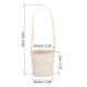 thumbnail image 2 of Uxcell Funda para Taza de Café, Soporte para Botella de Agua con Correa, Transportador de Botella de Agua de Lona Blanca 3Pack, 2 of 6